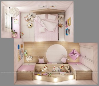 Thiết kế nội thất phòng ngủ trẻ em - Công Ty Cổ Phần Nội Thất Tam Hoà